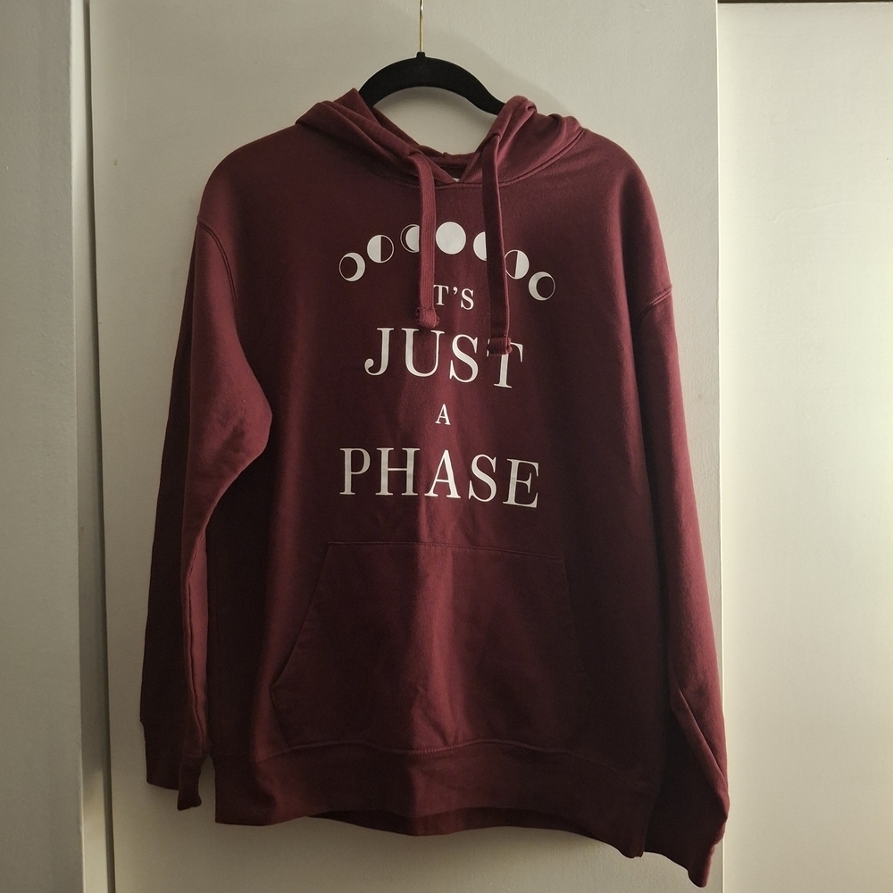 Wound Up Women's Burgundy Hoodie With Graphic Detail